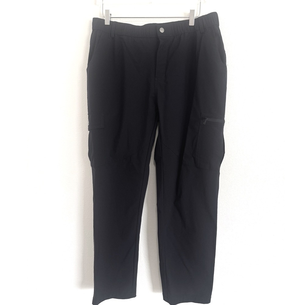 Men's Navy Outdoor Sports Cargo Pants with Zipper Pockets
